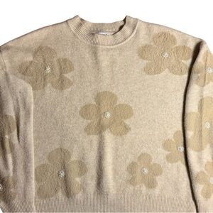 Nanette Lepore Cream Knit Sweater